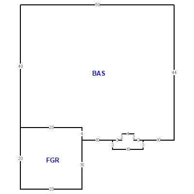 Building layout (traversing data) of this property