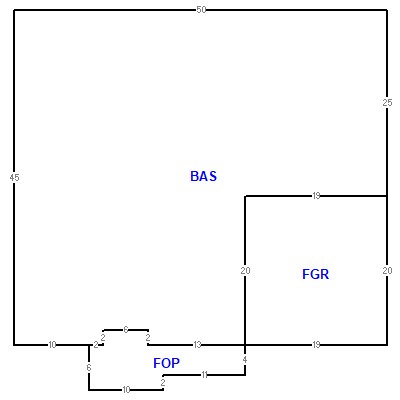 Building layout (traversing data) of this property