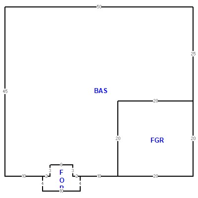Building layout (traversing data) of this property