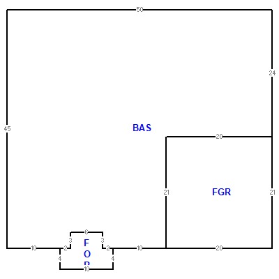 Building layout (traversing data) of this property