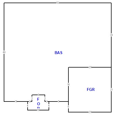 Building layout (traversing data) of this property