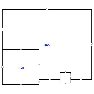 Building layout (traversing data) of this property