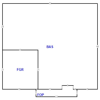 Building layout (traversing data) of this property