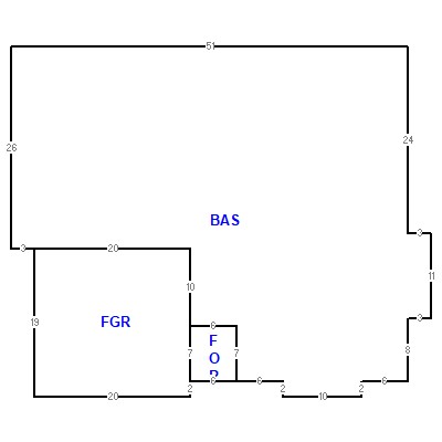 Building layout (traversing data) of this property