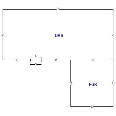 Building layout (traversing data) of this property
