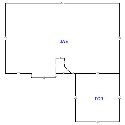Building layout (traversing data) of this property