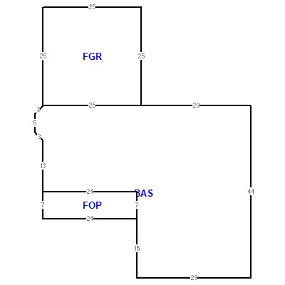 Building layout (traversing data) of this property