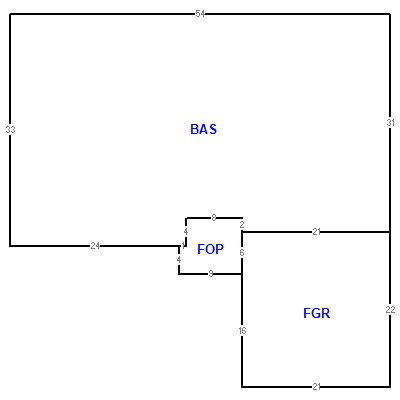 Building layout (traversing data) of this property