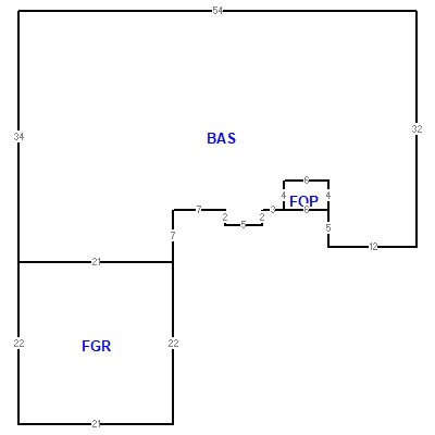 Building layout (traversing data) of this property