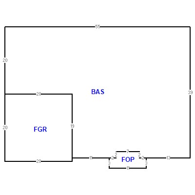 Building layout (traversing data) of this property