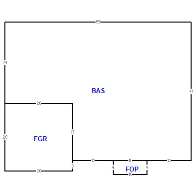 Building layout (traversing data) of this property