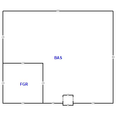 Building layout (traversing data) of this property