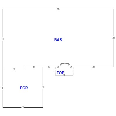 Building layout (traversing data) of this property
