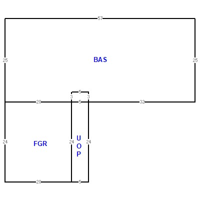 Building layout (traversing data) of this property