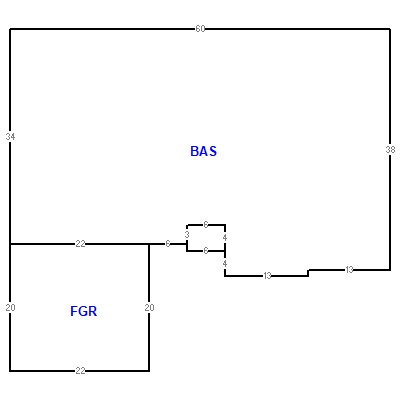 Building layout (traversing data) of this property