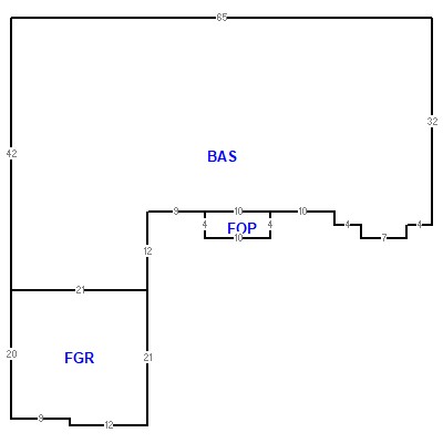 Building layout (traversing data) of this property