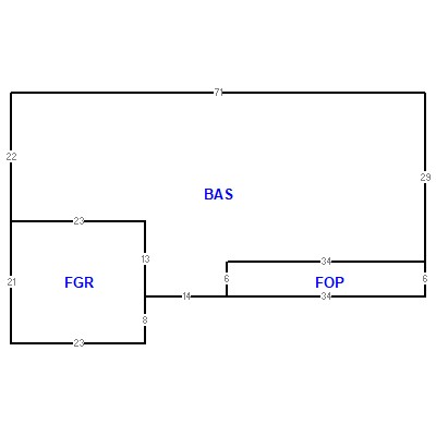 Building layout (traversing data) of this property