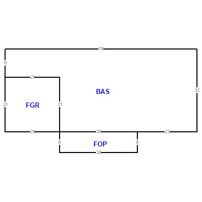 Building layout (traversing data) of this property