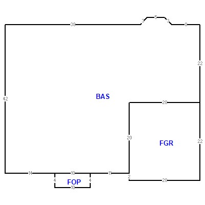Building layout (traversing data) of this property