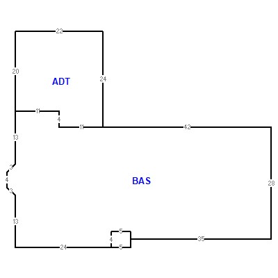 Building layout (traversing data) of this property
