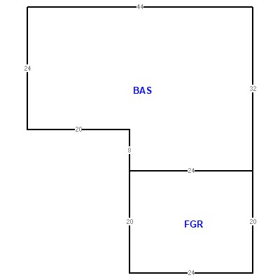 Building layout (traversing data) of this property