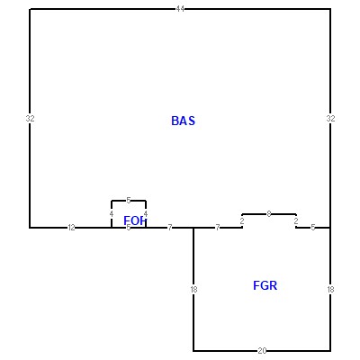 Building layout (traversing data) of this property