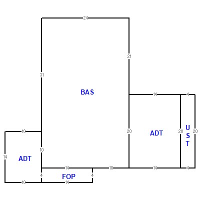 Building layout (traversing data) of this property