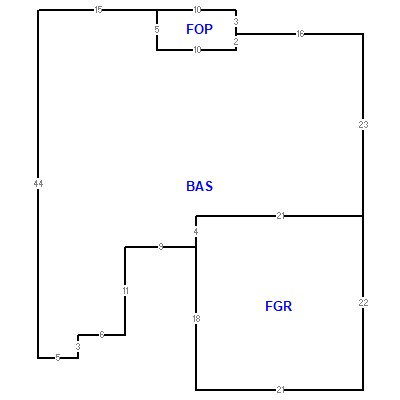 Building layout (traversing data) of this property