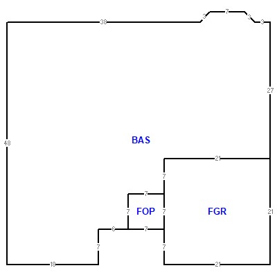Building layout (traversing data) of this property