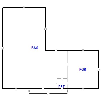 Building layout (traversing data) of this property