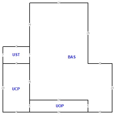 Building layout (traversing data) of this property