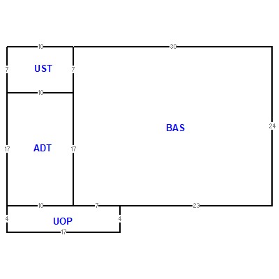 Building layout (traversing data) of this property