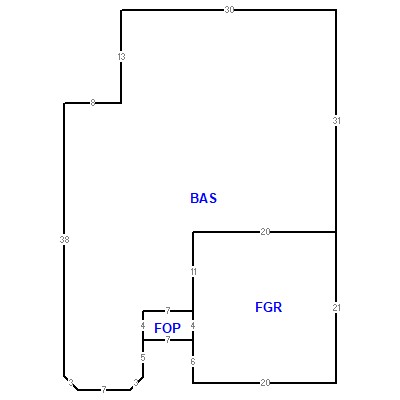 Building layout (traversing data) of this property