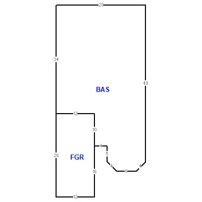 Building layout (traversing data) of this property