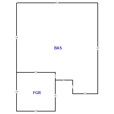 Building layout (traversing data) of this property