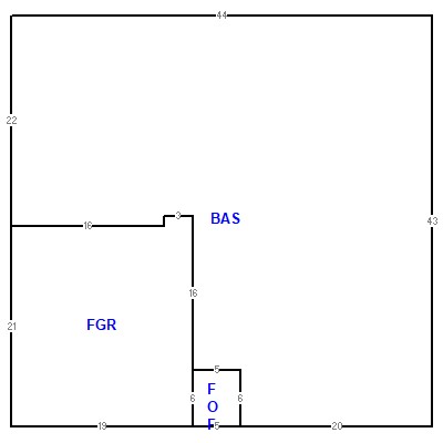 Building layout (traversing data) of this property