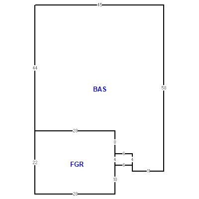 Building layout (traversing data) of this property
