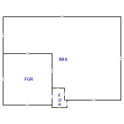 Building layout (traversing data) of this property