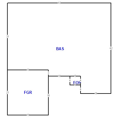 Building layout (traversing data) of this property