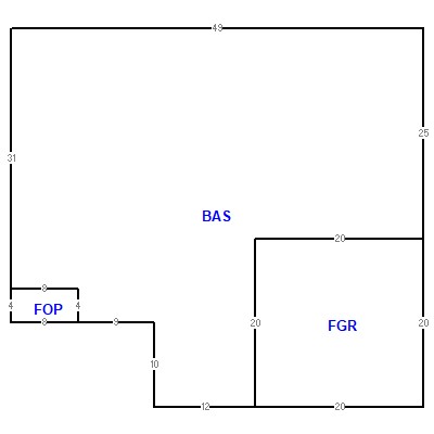 Building layout (traversing data) of this property