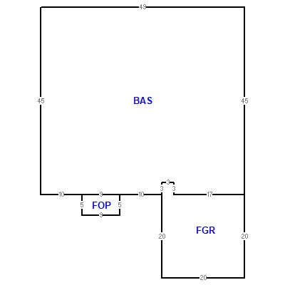 Building layout (traversing data) of this property