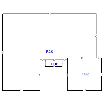 Building layout (traversing data) of this property
