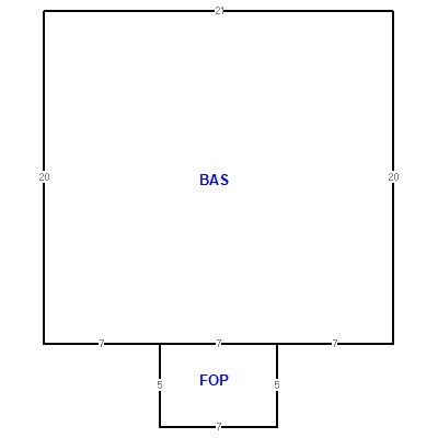 Building layout (traversing data) of this property