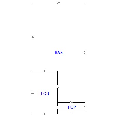 Building layout (traversing data) of this property