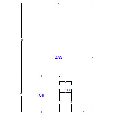 Building layout (traversing data) of this property