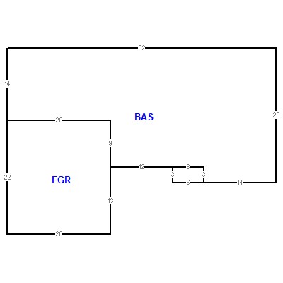 Building layout (traversing data) of this property