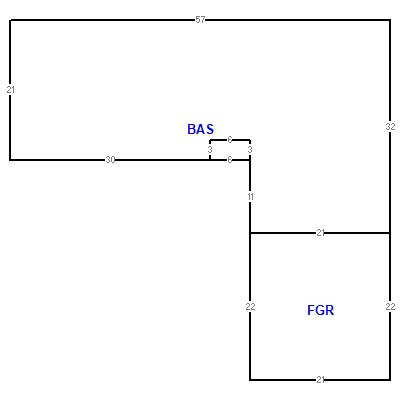 Building layout (traversing data) of this property