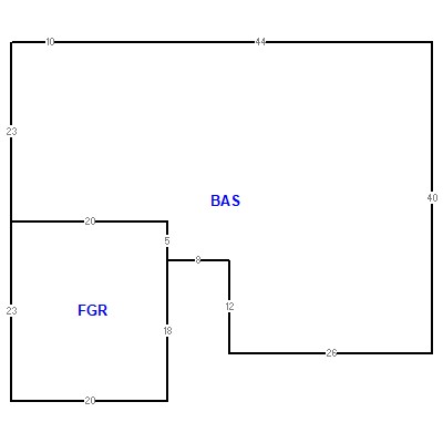 Building layout (traversing data) of this property