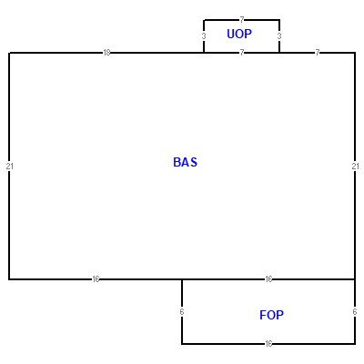 Building layout (traversing data) of this property