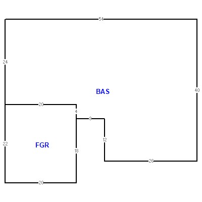 Building layout (traversing data) of this property